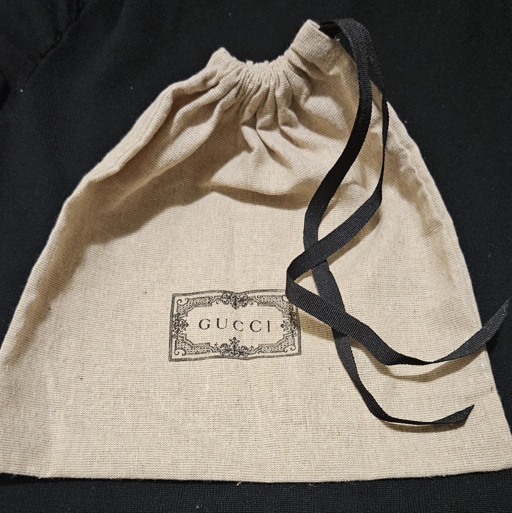 Gucci Beige Drawstring Pouch